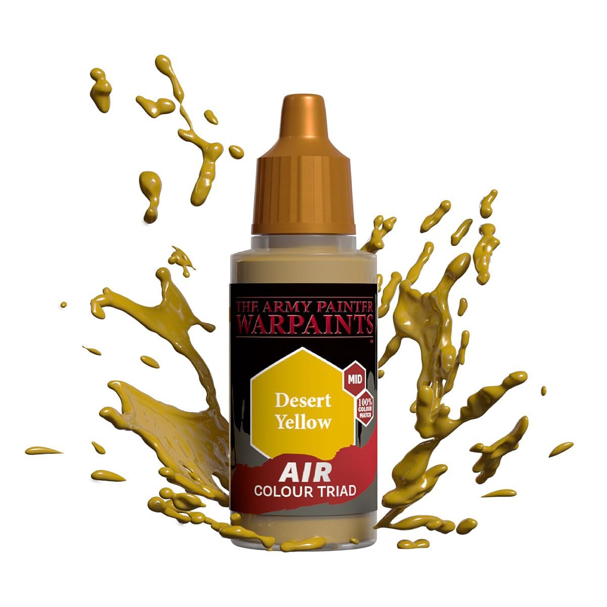 Warpaints: Acrylics: Air Desert Yellow – 1x 18ml Acrylic Paint by The Army Painter Hobby Paint – Dungeons and Dragons Miniatures, Warhammer 40K Miniatures, Models – TTRPG D&D DND