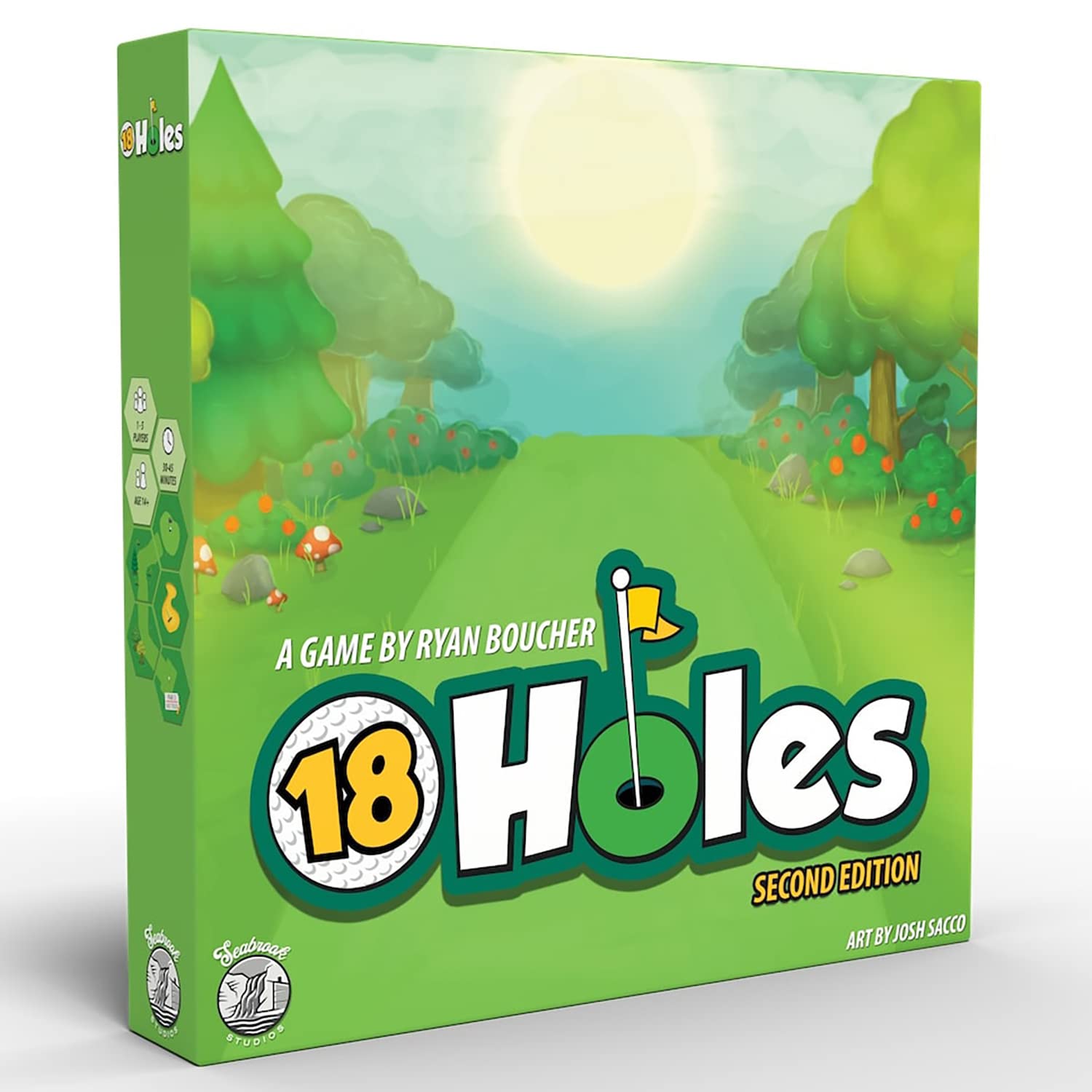 Seabrook Studios 18 Holes: Second Edition Base Game - Compete to Create A Golf Course, Seabrook Studios, Ages 14+, 1-5 Players