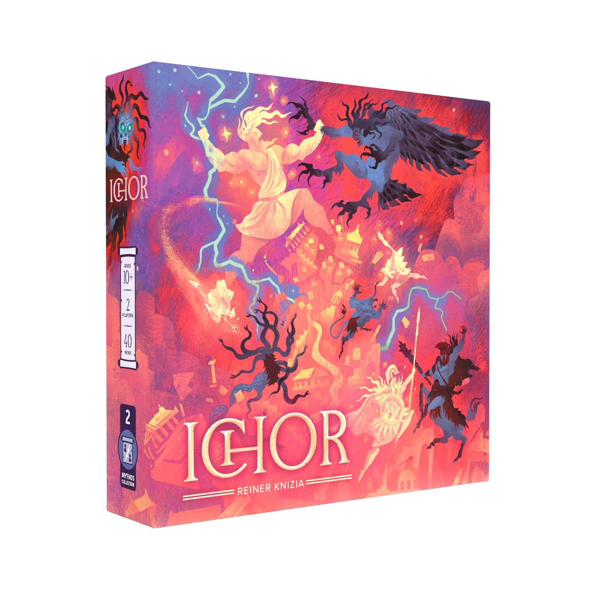 BITEWING GAMES Ichor Board Game - Two-Player Duel with Asymmetric Powers Designed by Dr. Reiner Knizia - Activate Your Special Abilities to Outwit Opponent - Strategy Game for Adults & Couples
