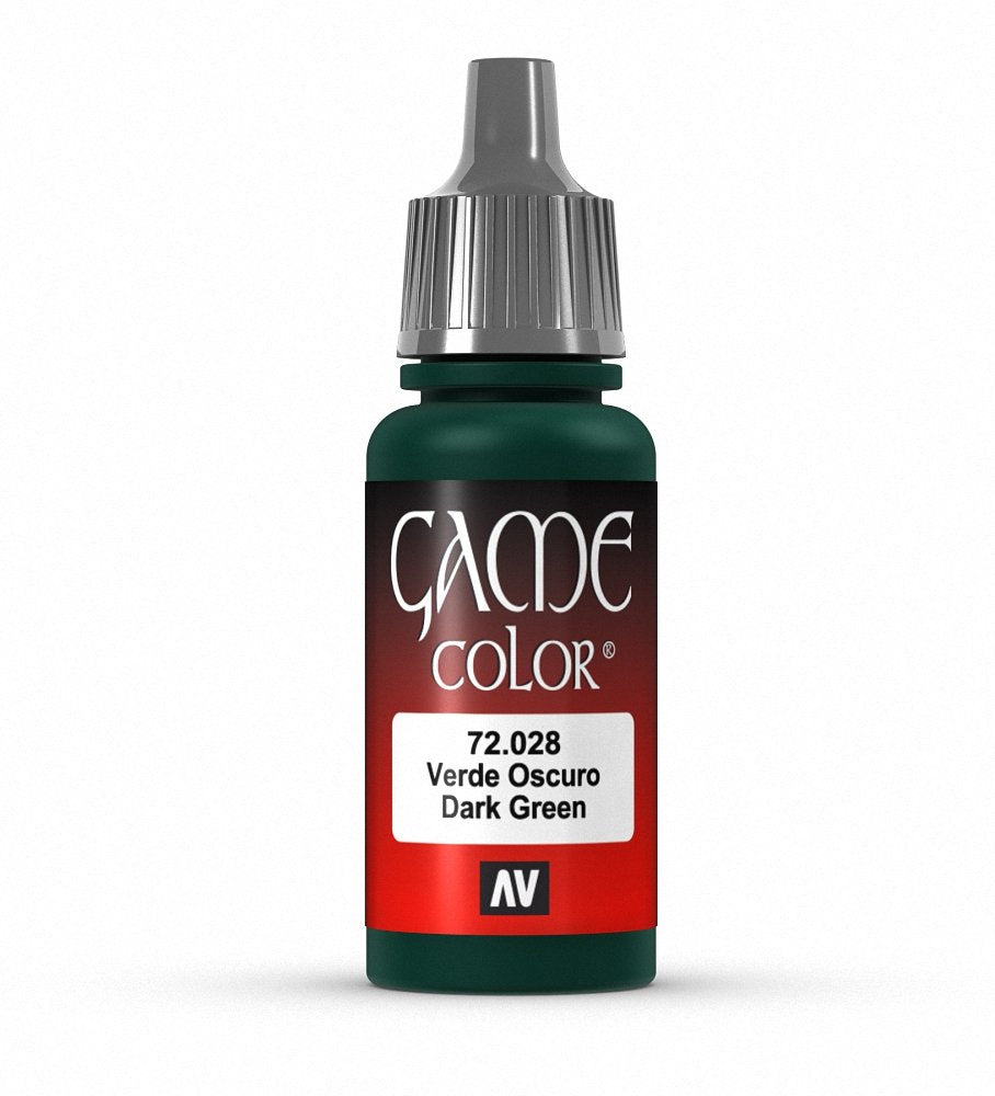 Vallejo Game Color Dark Green Paint, 18ml