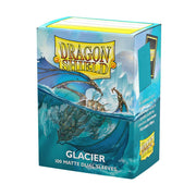 Dragon Shield | Matte Dual Standard Size Card Sleeves | 100 CT - Smooth & Tough Premium TCG Sleeves - Compatible with Pokemon, Flesh & Blood, One Piece & Magic The Gathering | Glacier
