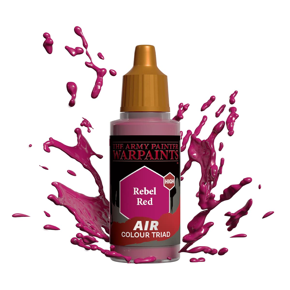 The Army Painter Warpaints Air Rebel Red - Water Based Airbrush paint – acrylic paint and primer for Tabletop Roleplaying, Boardgames, and Wargames Miniature Model Painting