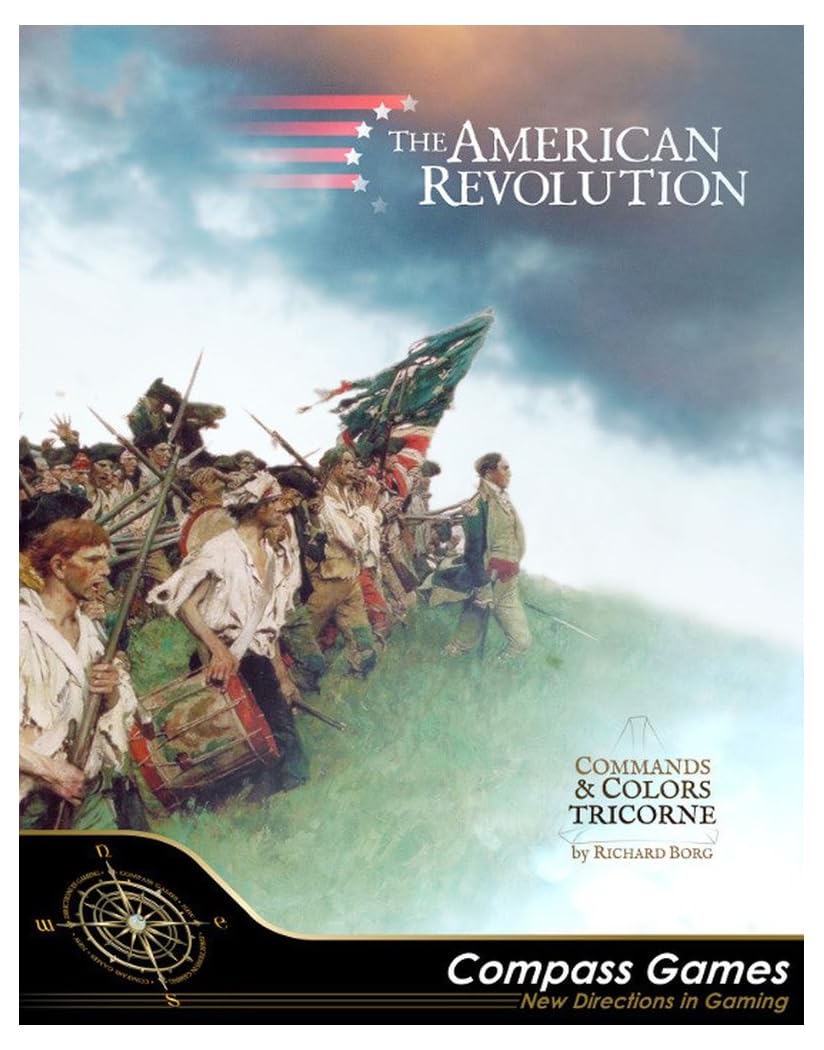 Compass Games Commands & Colors Tricorne: The American Revolution Board Game, Strategy War Game, Ages 18+