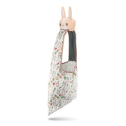 TeeTurtle - Plushie Tote Bag - Light Brown Bunny - From the creators of the Original Reversible Octopus Plushie - Take Your Plush Pal Wherever You Go!