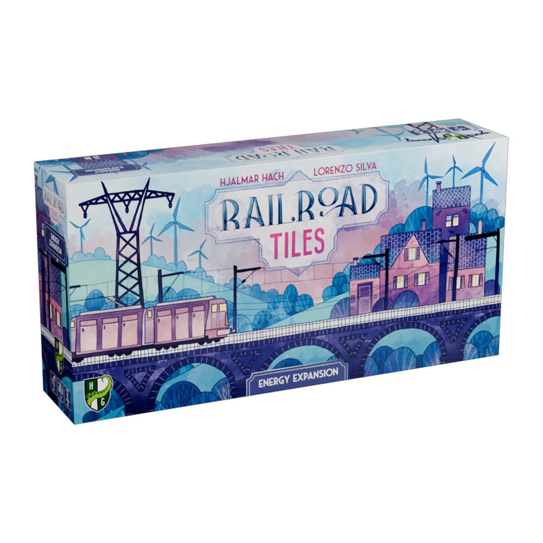 Horrible Guild | Railroad Tiles: Energy Expansion | Expansion For Placement Game With Turbines And Energy Cables | 1-4 Players | 30 Minutes