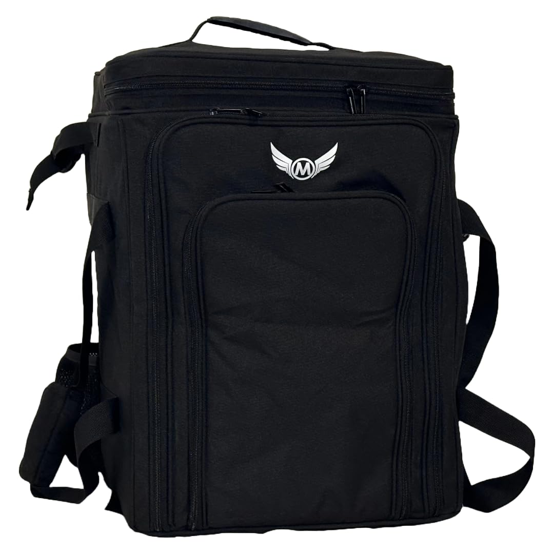 Ultimate Board Game Travel Bag – Durable Storage Case for Up to 10 Games, Water-Resistant, Adjustable Strap & Handles – Perfect for Game Nights, Conventions & Tournaments (Parent) (Black)