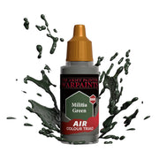 The Army Painter Warpaints Air Militia Green - Water Based Airbrush paint – Acrylic Paint and Primer for Tabletop Roleplaying, Boardgames, and Wargames Miniature Model Painting