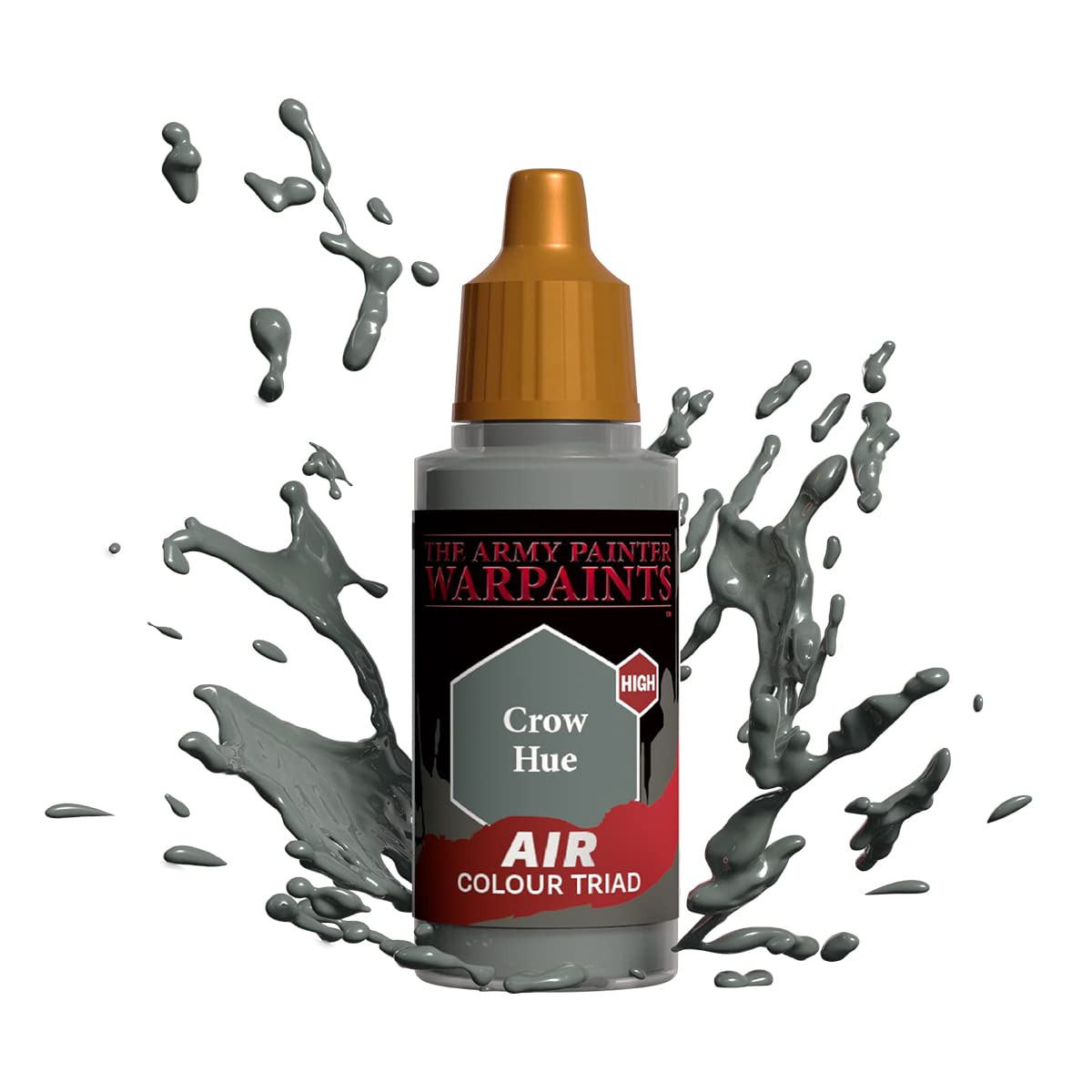 The Army Painter Warpaints Air Crow Hue - Water Based Airbrush paint – acrylic paint and primer for Tabletop Roleplaying, Boardgames, and Wargames Miniature Model Painting