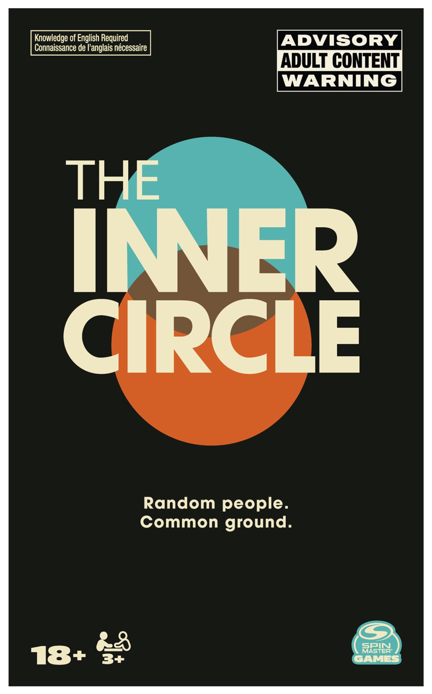 Spin Master Games, The Inner Circle, Find Common Ground with Hilarious Prompts, Party Games for Friendsgiving, Happy Hour, Bachelorette Party, Adults, 3-10 Players, for Ages 18 & Up