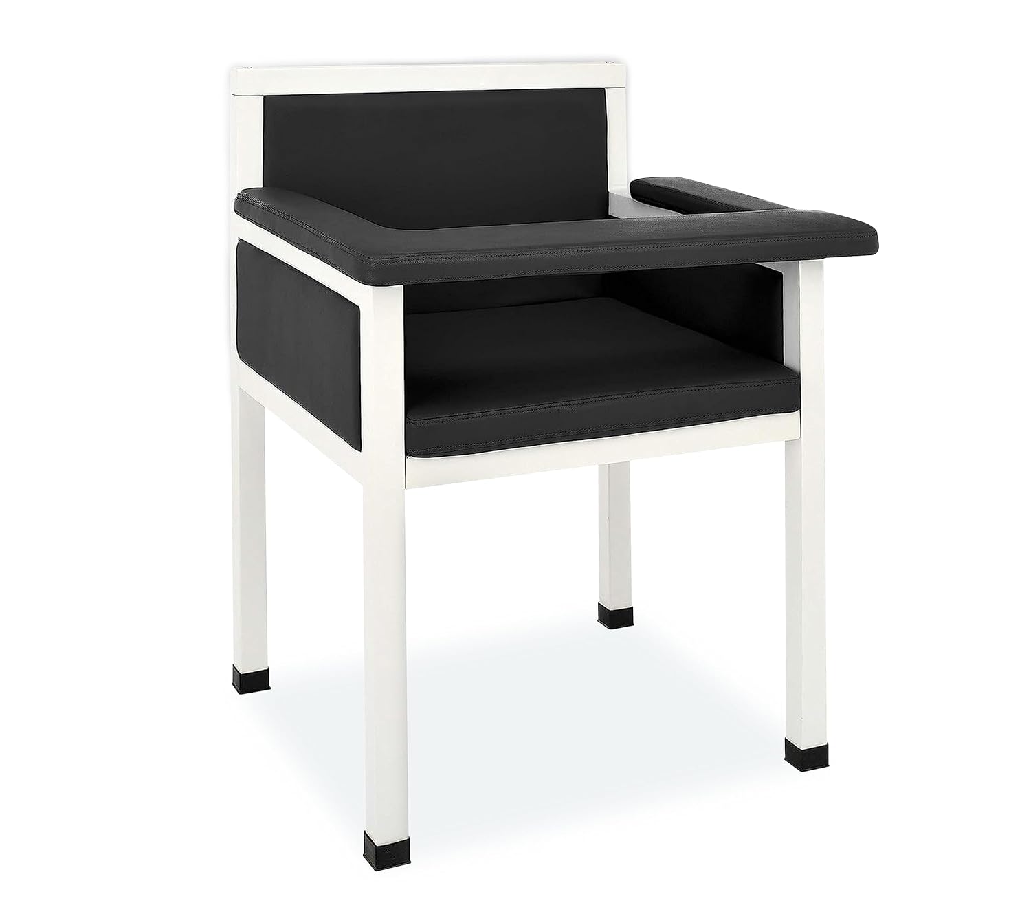 Black Luxe Upholstered Phlebotomy Blood Drawing Chair