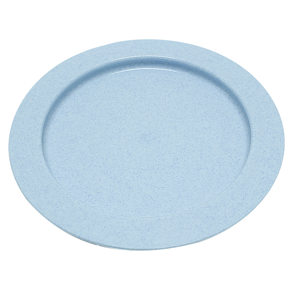 Inner lip plate, plastic, blue , 9"