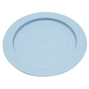 Inner lip plate, plastic, blue , 9"