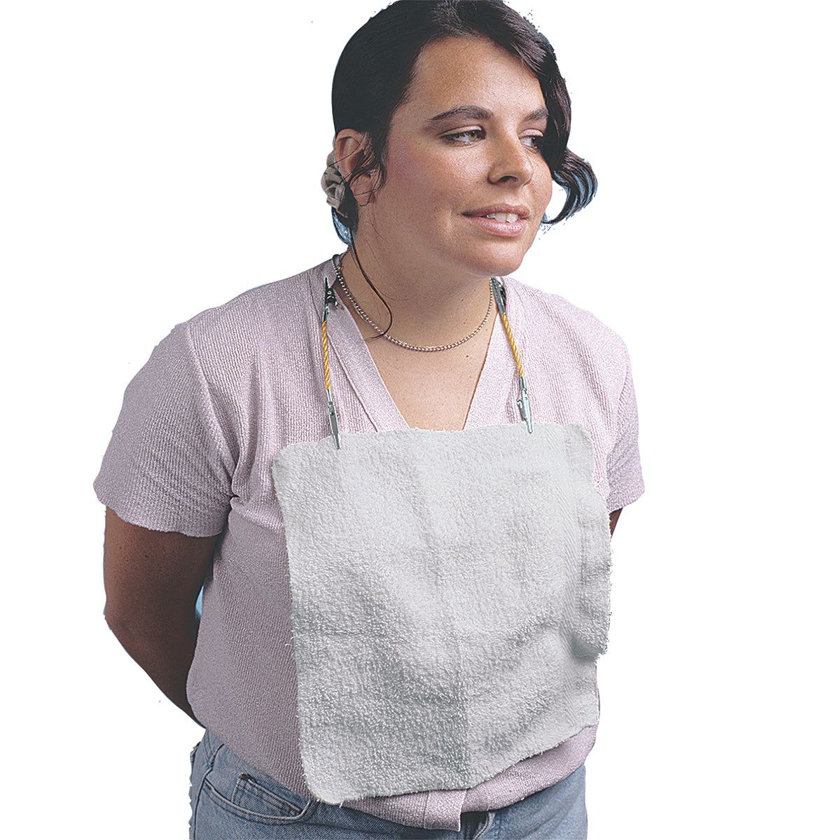 Short Bib cord with clips, 2 each