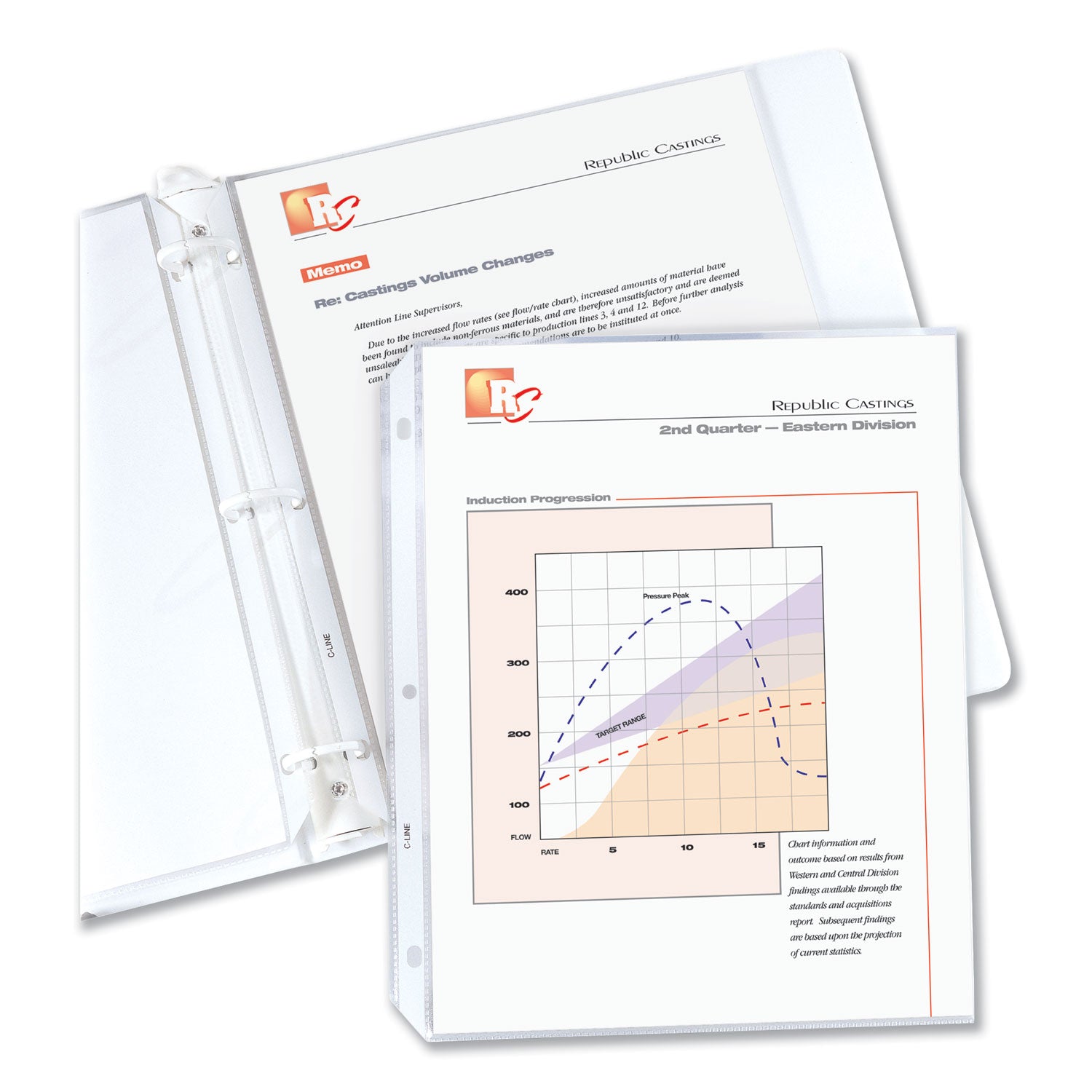 Standard Weight Poly Sheet Protectors, Clear, Top Loading, 11" x 8-1/2", box of 100