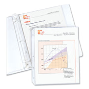 Standard Weight Poly Sheet Protectors, Clear, Top Loading, 11" x 8-1/2", box of 100