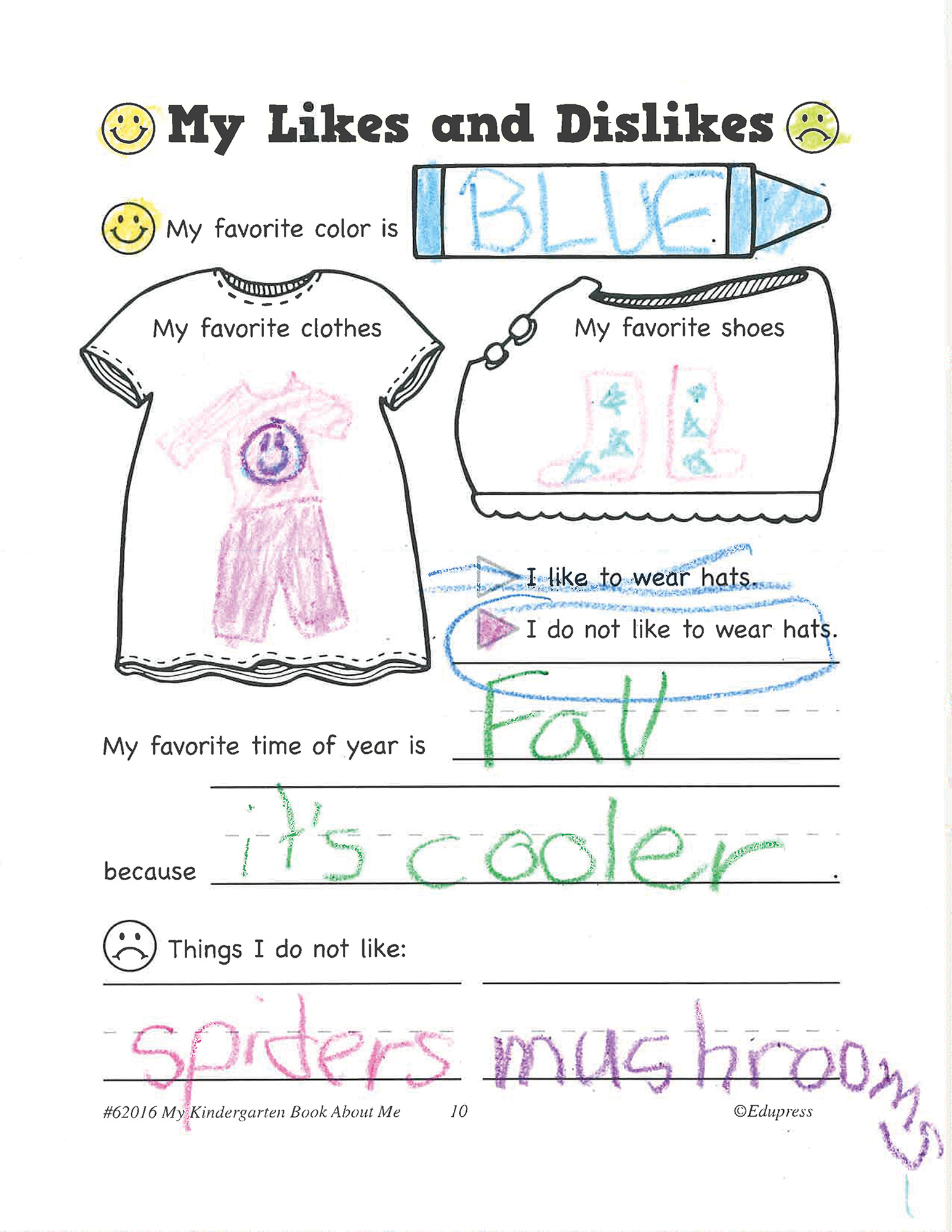 My Own Books™: My Kindergarten Book All About Me, 10-Pack