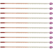 Thermometer, White-Backed, Total Immersion, Single Scale -20°C to 110°C, Pack of 10
