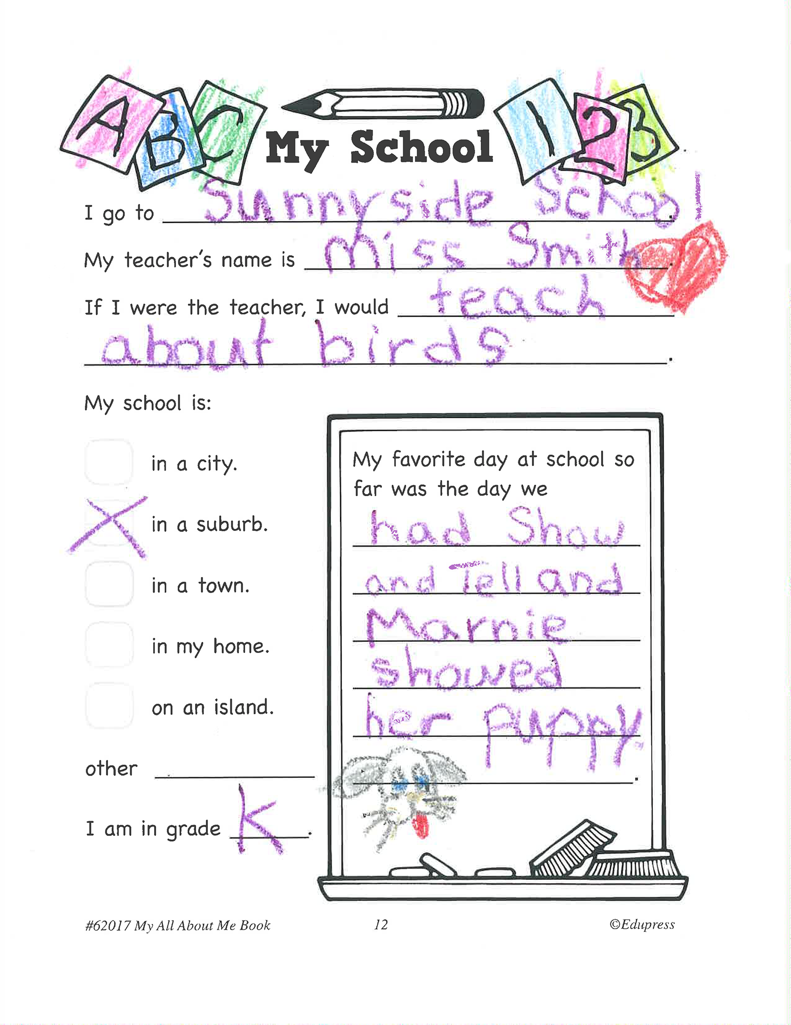 My Own Books™: My All About Me Book, 25-Pack