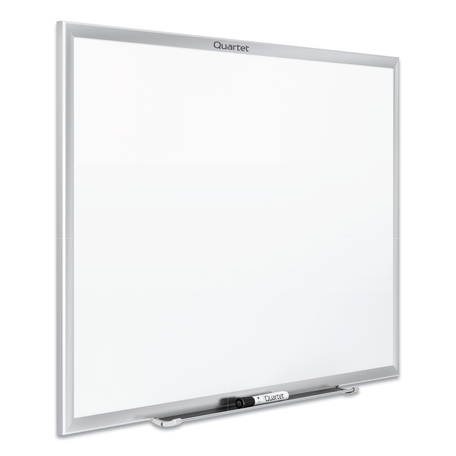 Quartet Classic Whiteboard - 72" (6 ft) Width x 48" (4 ft) Height - White Melamine Surface - Silver Aluminum Frame - Horizontal/Vertical - Durable, Smooth Surface, Flexible - 1 Each - TAA Compliant