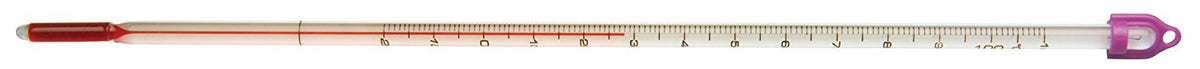 Thermometer, White-Backed, Total Immersion, Single Scale -20°C to 110°C, Pack of 10