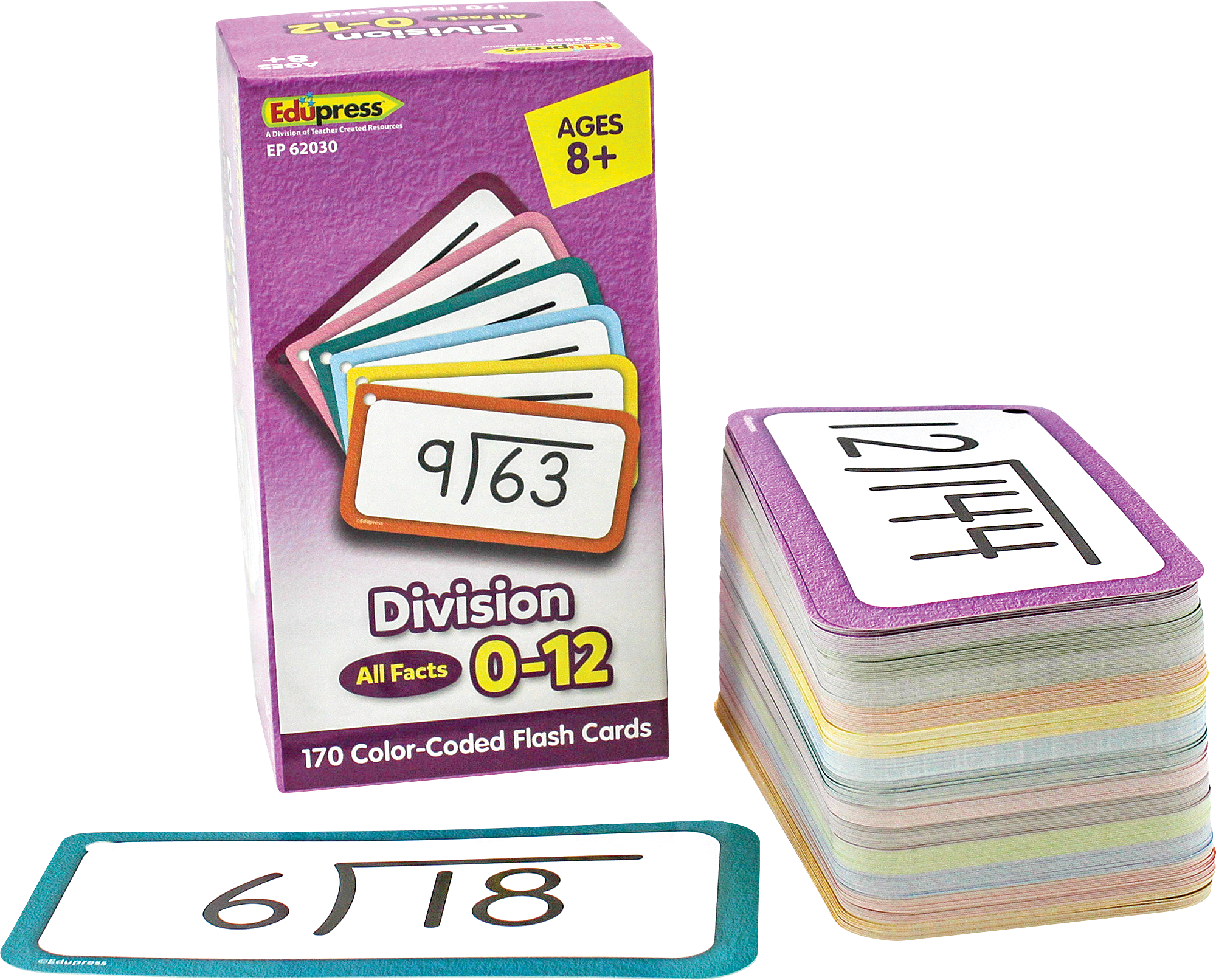 Division Flash Cards - All Facts 0–12