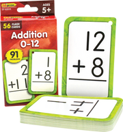 Addition 0–12 Flash Cards