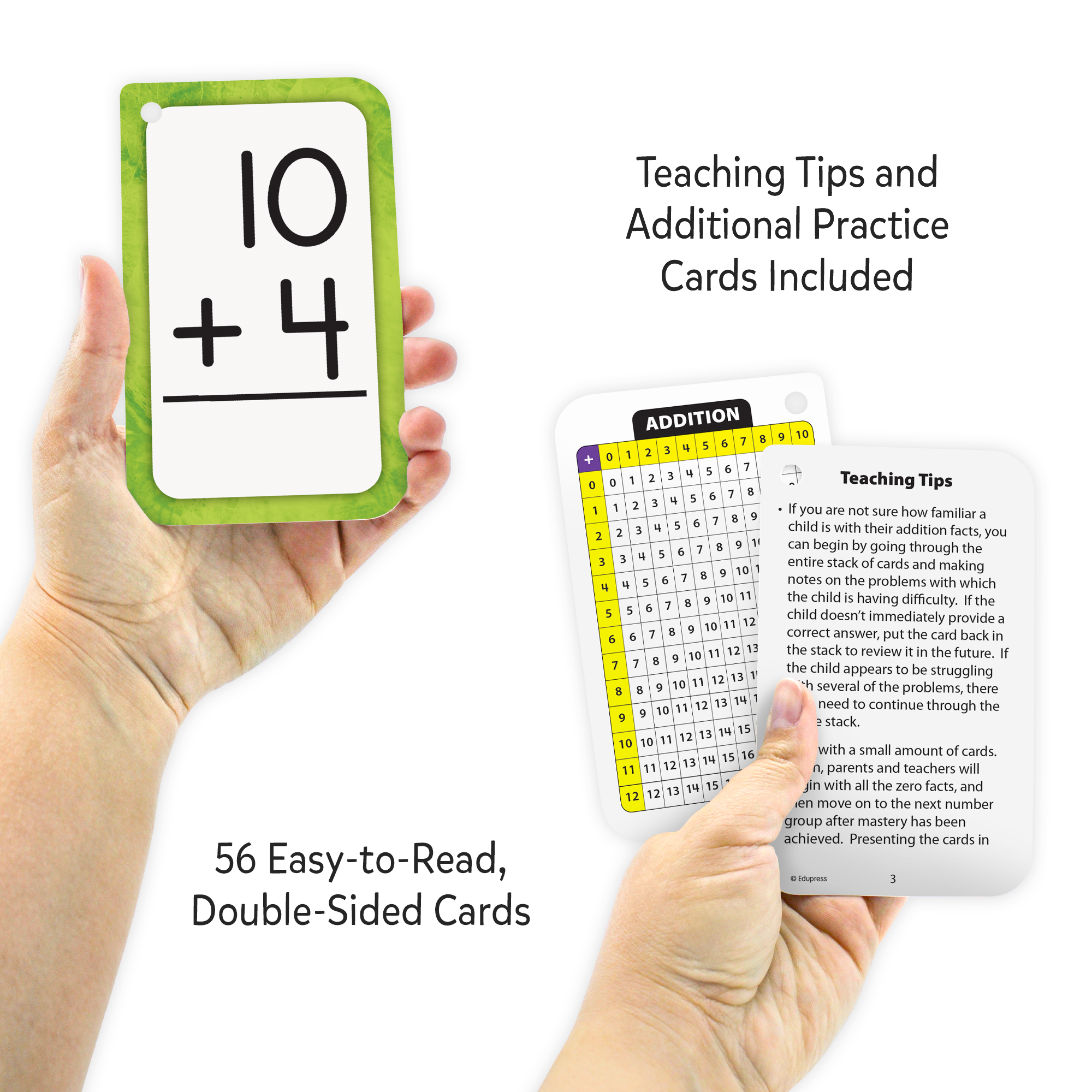 Addition 0–12 Flash Cards