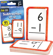 Subtraction 0–12 Flash Cards