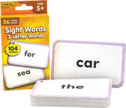 Sight Words Flash Cards - 3 Letter Words