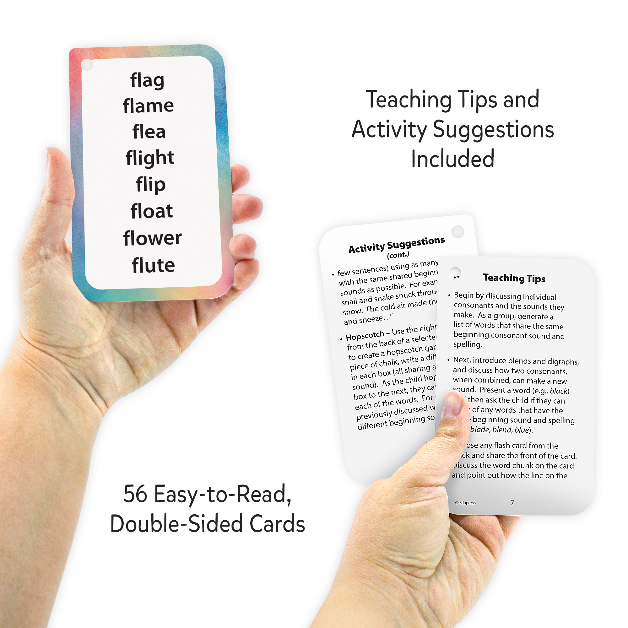 Initial Consonants, Blends & Digraphs Flash Cards