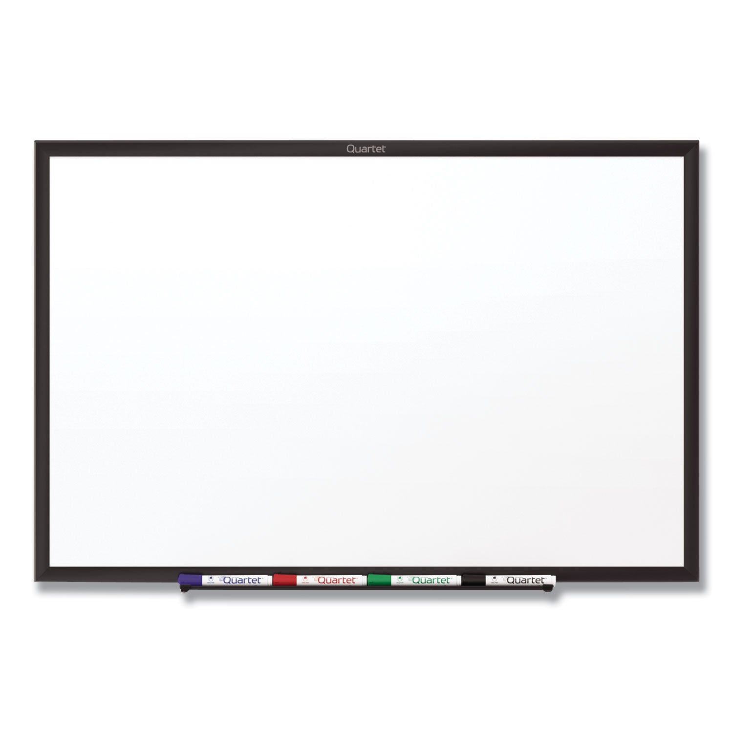 96" (8 ft) Width x 48" (4 ft) Height - White Melamine Surface - Black Aluminum Frame - Horizontal/Vertical - 1 - TAA Compliant