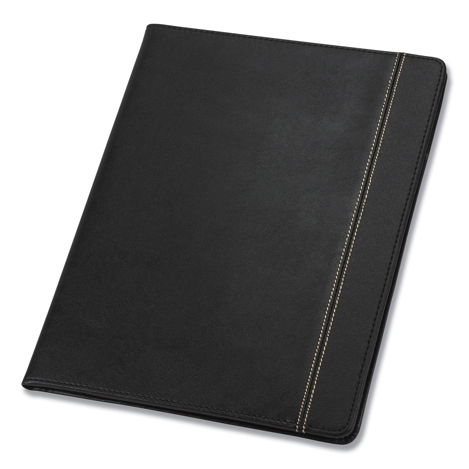 8 1/2" x 11" - 2 Internal Pocket(s) - Vinyl, Polyvinyl Chloride (PVC) - Black - Pen Loop - 1 Each