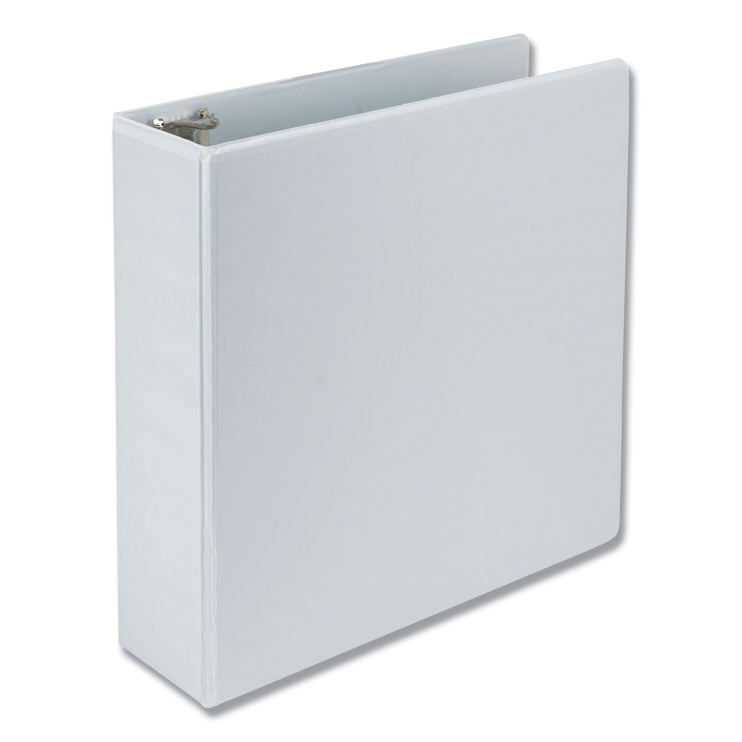 Samsill Earth's Choice Plant-based Durable View Binder, 3" D-Ring, Letter Size, 625 Sheet Capacity, 2 Pockets, White, 1 Each