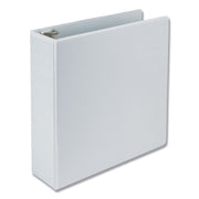 Samsill Earth's Choice Plant-based Durable View Binder, 3" D-Ring, Letter Size, 625 Sheet Capacity, 2 Pockets, White, 1 Each