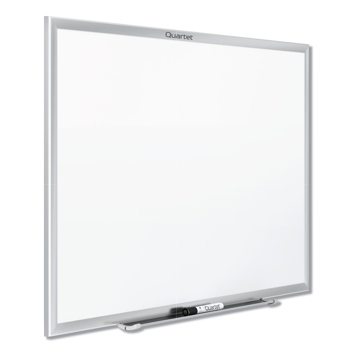 Quartet Classic Whiteboard - 36" (3 ft) Width x 24" (2 ft) Height - White Melamine Surface - Silver Aluminum Frame - Horizontal/Vertical - Durable, Smooth Surface, Flexible - 1 Each