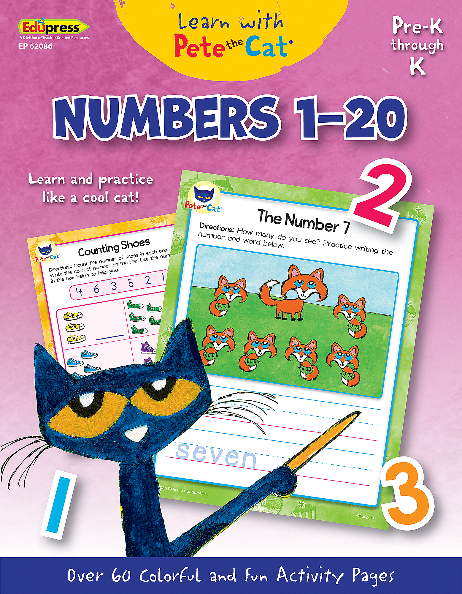Learn with Pete the Cat®: Numbers 1–20