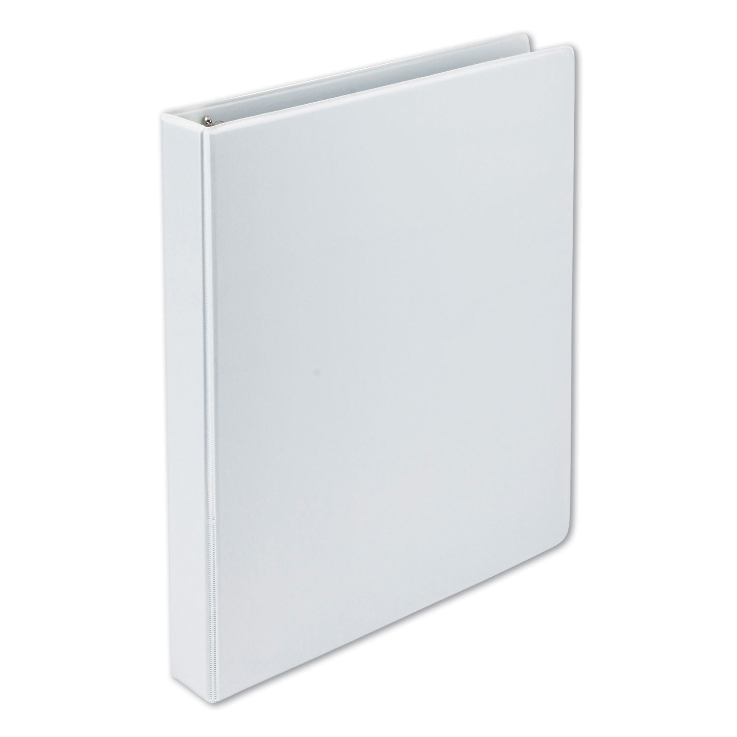 Samsill Earth's Choice Plant-based Durable View Binder, 1" D-Ring, Letter Size, 225 Sheet Capacity, 2 Pockets, White, 1 Each