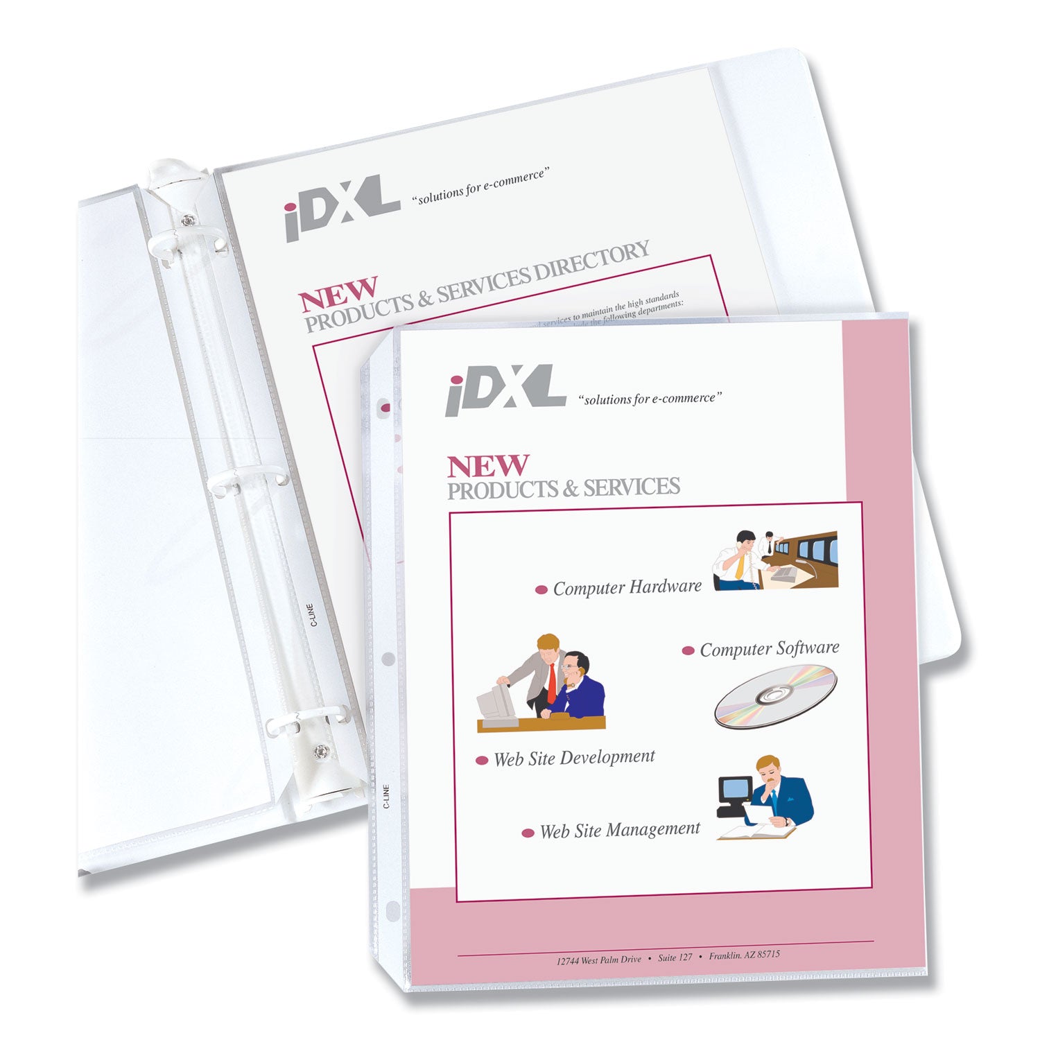 Heavyweight Poly Sheet Protectors, Clear, Top Loading, 11" x 8-1/2", Box of 200