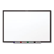 Quartet Classic Total Erase Whiteboard, 60" x 36", White Melamine Surface, Black Aluminum Frame, Horizontal/Vertical Mount, Includes Marker Tray, Dry Erase Marker, and Mounting Hardware, 1 Each