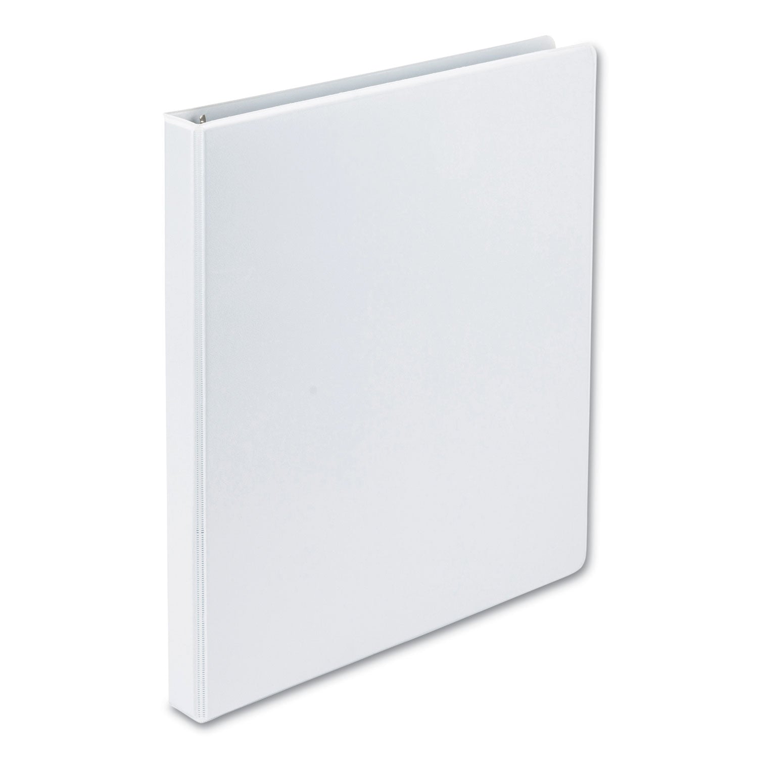 Samsill Earth's Choice Plant-based Durable View Binder, 1/2" Capacity, 3 Round Rings, Letter Size 8.5" x 11", 100 Sheet Capacity, 2 Internal Pockets, White, 1 Each