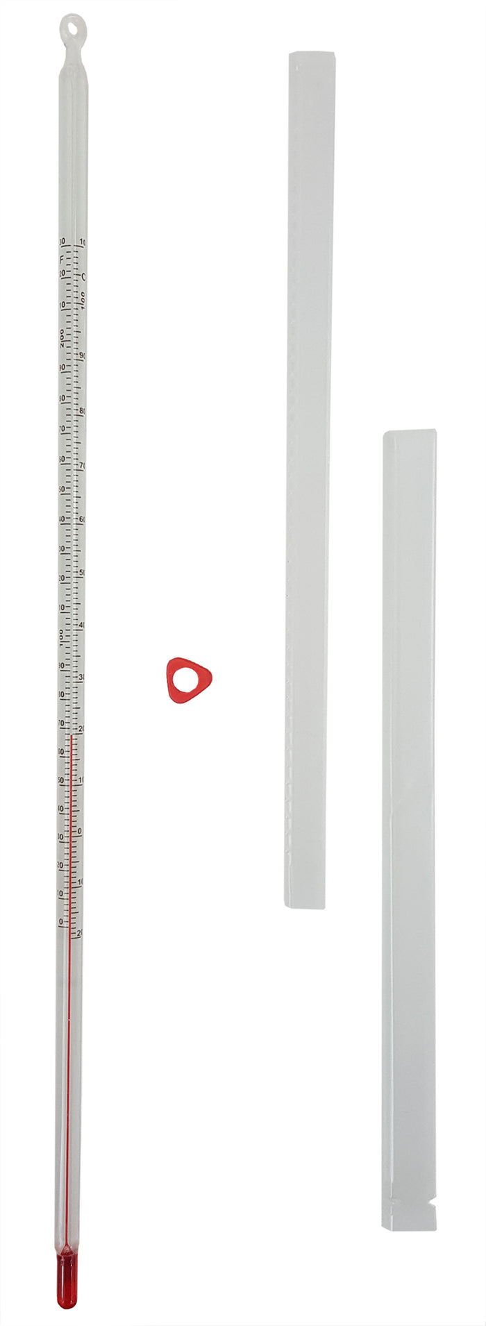 Thermometer, White-Backed, Total Immersion, Single Scale -20°C to 150°C, Case of 500
