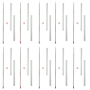 Thermometer, White-Backed, Total Immersion, Double Scale -20°C to 110°C and 0°F to 230°F, Pack of 10