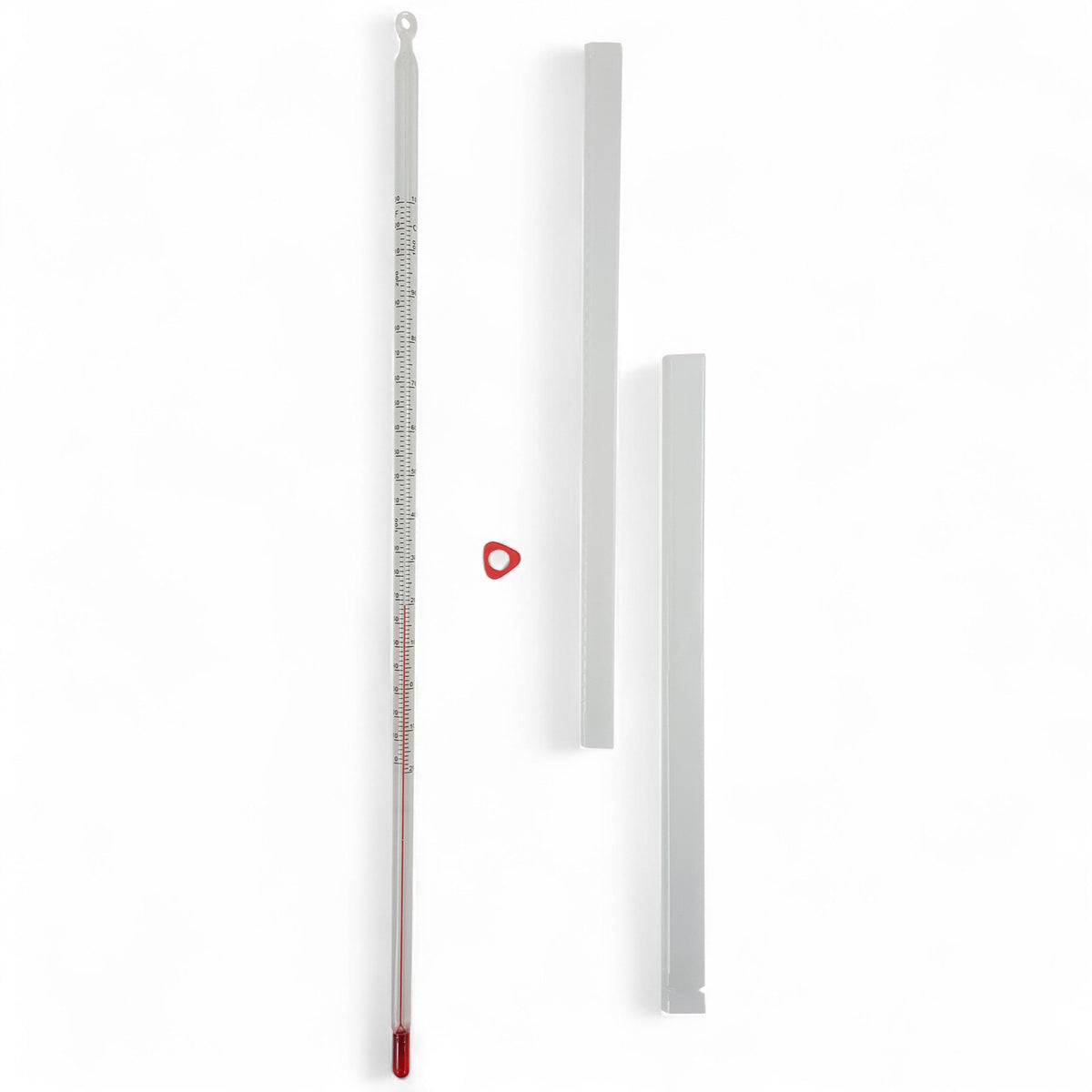 Thermometer, White-Backed, Total Immersion, Double Scale -20°C to 110°C and 0°F to 230°F, Pack of 10