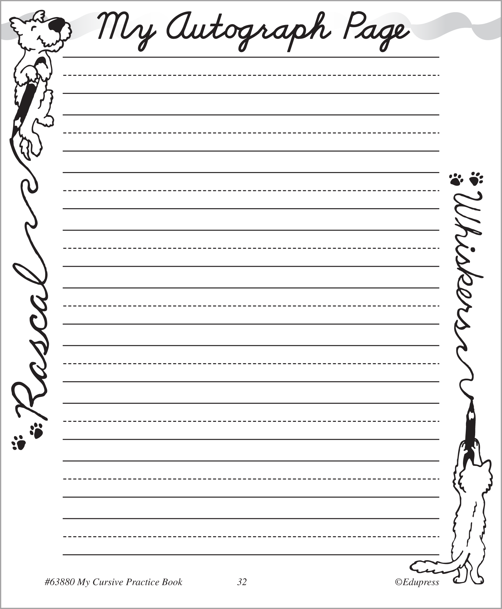 My Own Books™: My Cursive Practice Book, 10-Pack