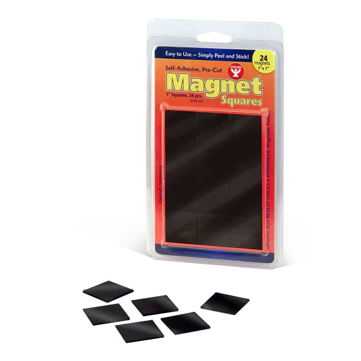 Magnet Squares 24 1” Self-Adhesive