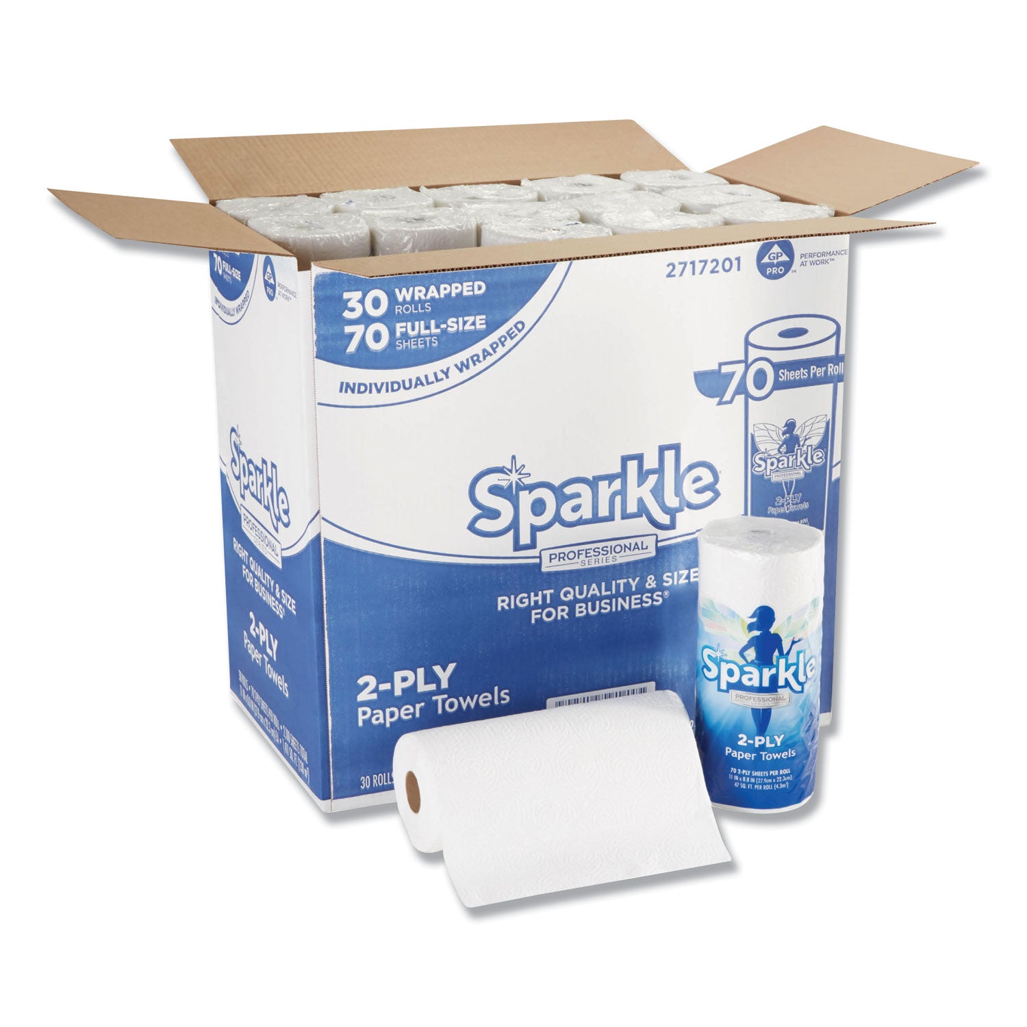 2 Ply - 8.80" Width x 11" Length - 70 Sheets/Roll - White - Paper - 1 Roll