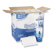 2 Ply - 8.80" Width x 11" Length - 70 Sheets/Roll - White - Paper - 1 Roll