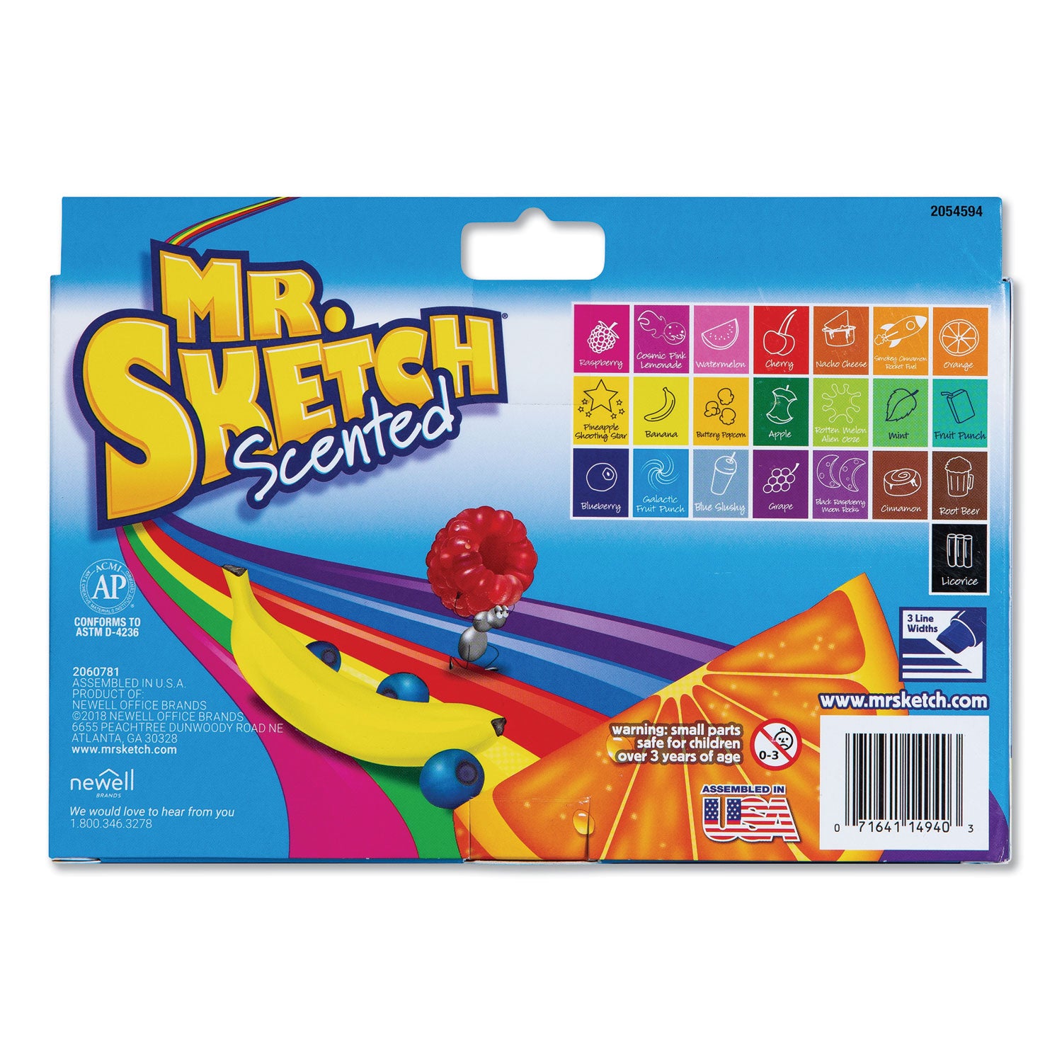 Mr. Sketch Scented Markers - Chisel Marker Point - Assorted Ink - 1 Pack