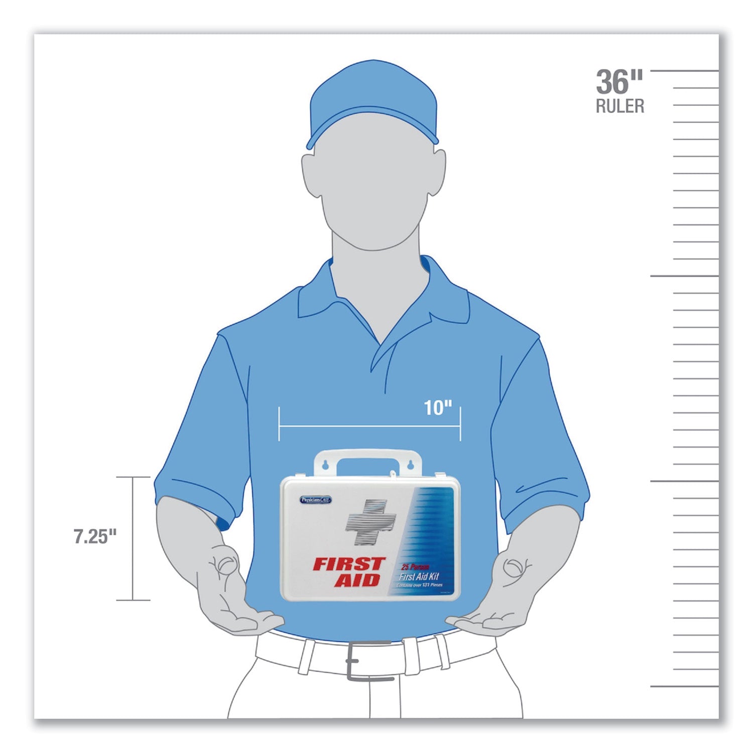 135 x Piece(s) For 25 x Individual(s) - 10" Height x 3" Width7" Length - Plastic Case - 1 Each