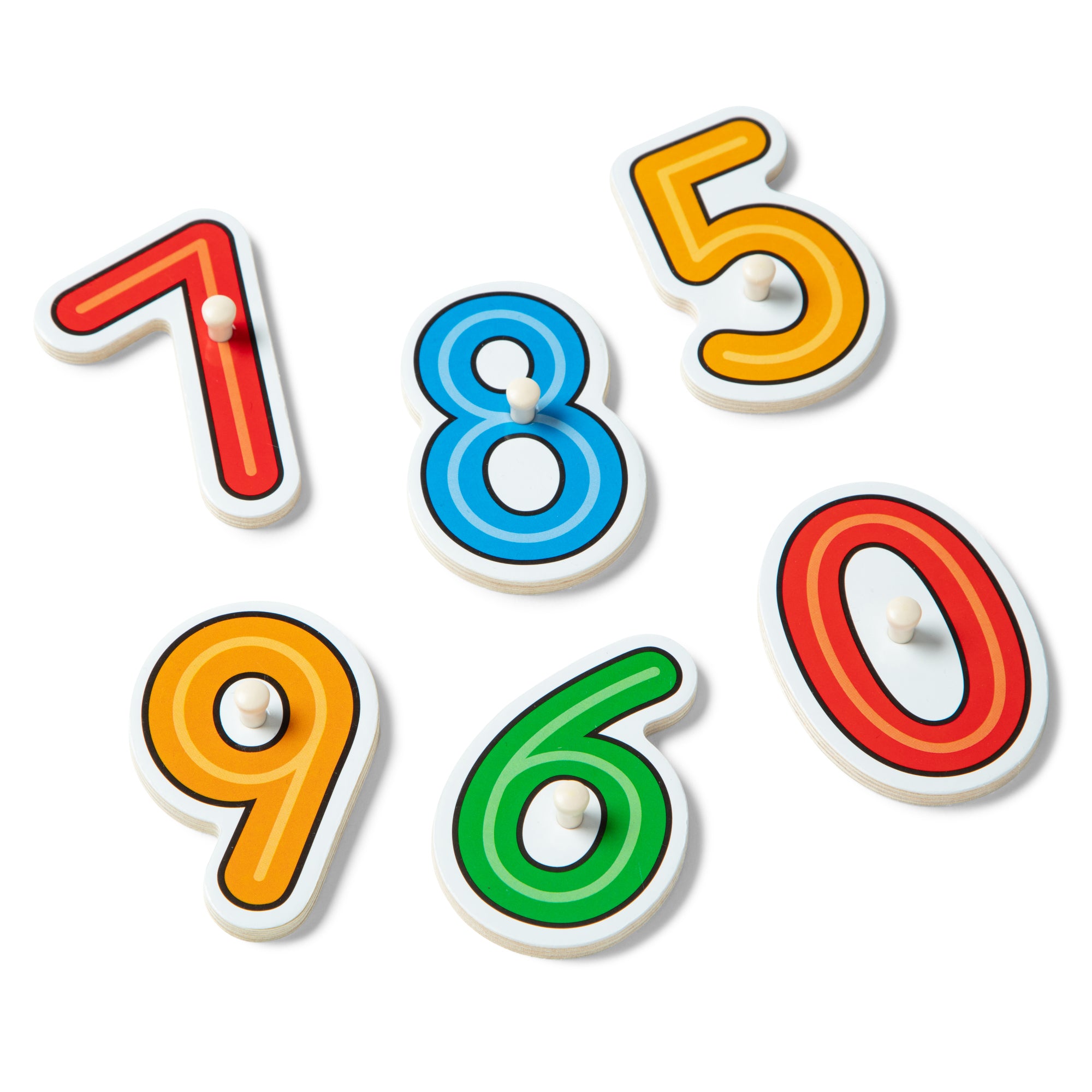See-Inside Numbers Peg Puzzle, 10 Pieces